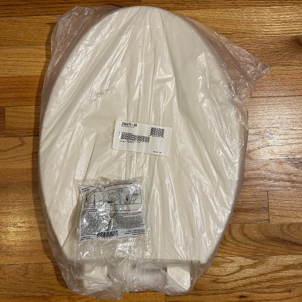 NEW Kohler 1246379-96 Biscuit Reveal Quiet-Close Elongated Toilet Seat COLOR: BI